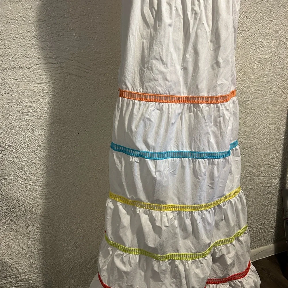 ENGLISH FACTORY Color Trim Sleeveless Maxi Dress Size L - Picture 6 of 15